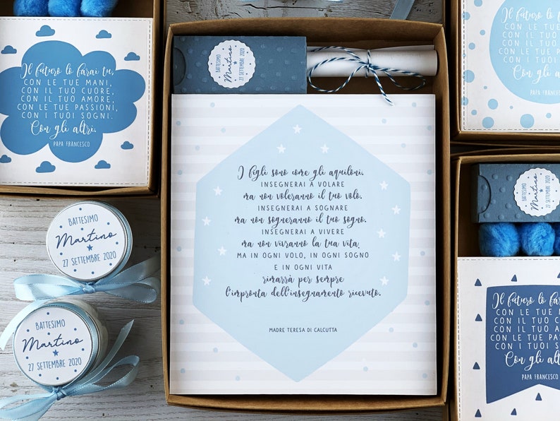 Bomboniera battesimo padrino madrina regalo battesimo per - Etsy Italia