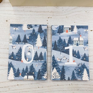 48 cards NATALE NEL MONDO d'appendere  alla casetta in legno de il calendario dell'avvento Edora