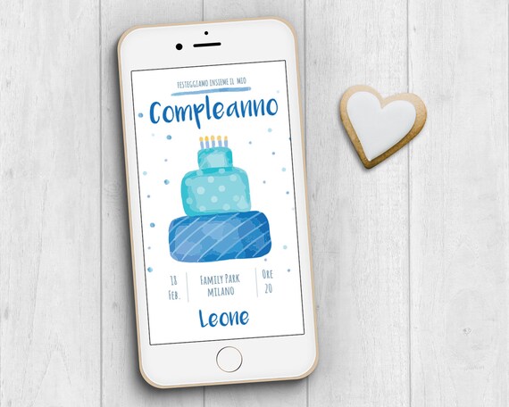 Invito Digitale Compleanno X DOWNLOAD LEGGI INFO - Etsy Hong Kong