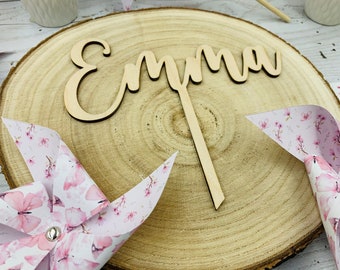 Cake topper personalizzati, topper torta, cake topper battesimo, cake topper comunione, cake topper di legno