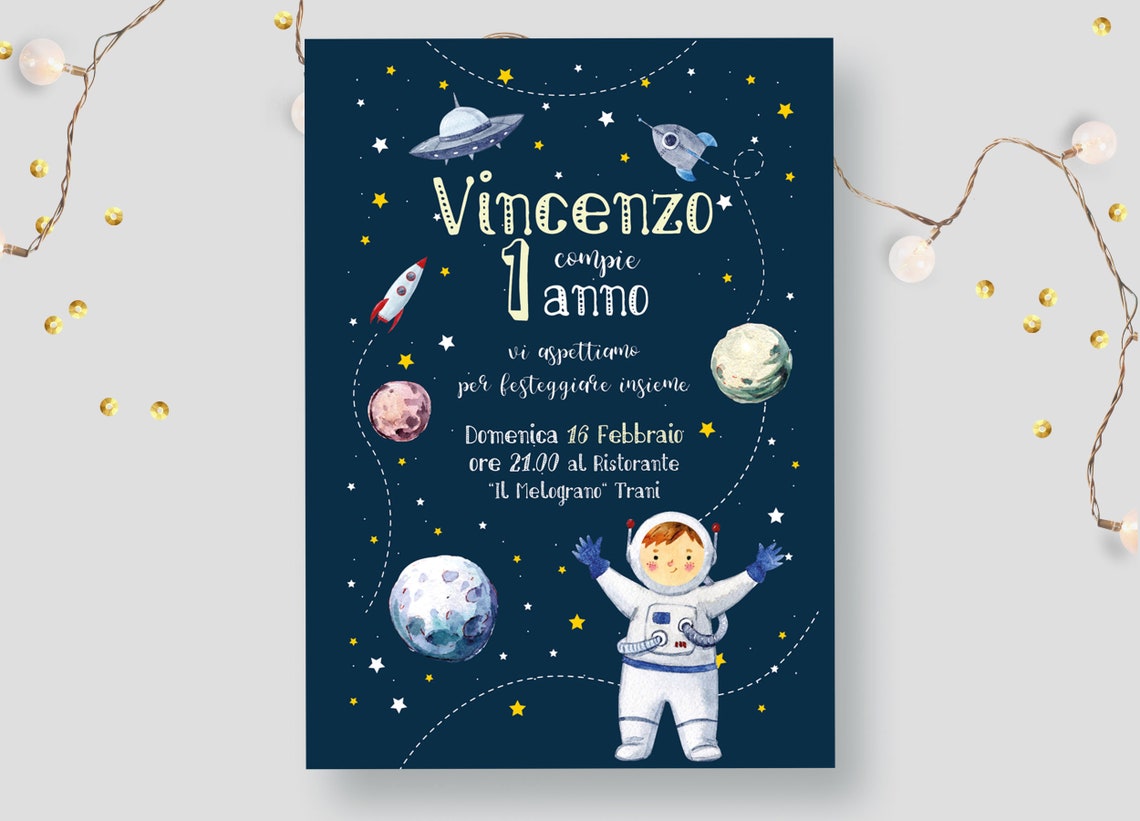 ABAKUHAUS Federe Cuscino Spazio: Set Di 2 Con Astronauta Galaxy, Stampa Fronte-Retro, 50x50 Cm, Blu Notte