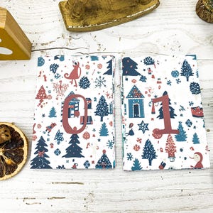 48 cards CACCIA AL TESORO di Natale d'appendere alla casetta in legno de il calendario dell'avvento Edora