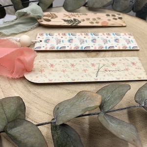 Segnaposti Segnalibro in legno prima comunione, con stampa su legno fronte retro personalizzabile