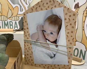 Bomboniera battesimo per i nonni, regalo per padrino e madrina, tema re leone