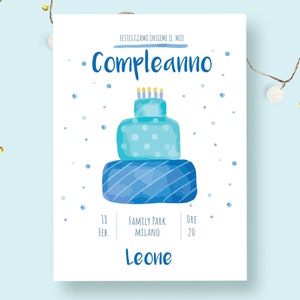Invito digitale compleanno X DOWNLOAD LEGGI INFO