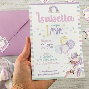 Invito primo compleanno stampato
