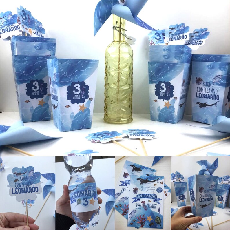 Kit Compleanno Bambino 91 Pz - Decorazioni Per 3 Anni, Palloncini, Piatti, Tovaglia - Foto 6