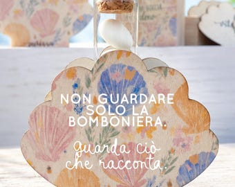 Bomboniere Battesimo a tema conchiglia: idee utili e significative in legno