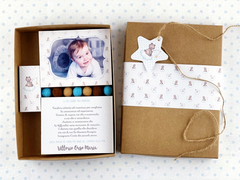 Bomboniera MADRINA PADRINO battesimo regalo battesimo | Etsy