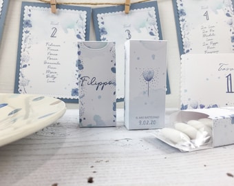Scatoline confetti per nascita battesimo, comunione. Personalizzabili in carta, realizzate a mano