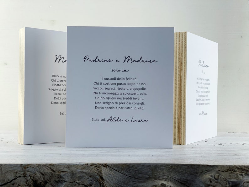 Lettera Al Padrino E Madrina Battesimo Bomboniera battesimo padrino madrina regalo battesimo per - Etsy Italia