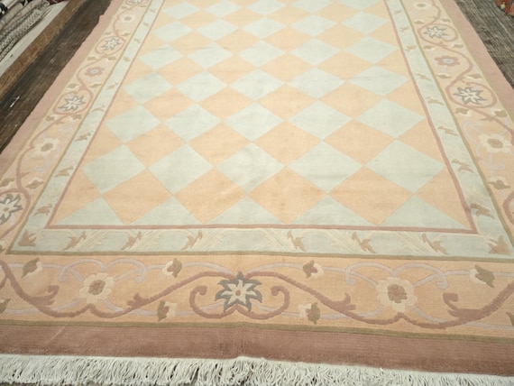 Chinese Art Deco Peking rug Authentic Tibetan Nepal wool hand knotted Modern design excellent quality wool  rug size 8'x10' Tibetan rug