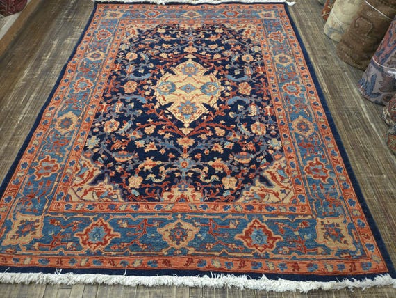 Authentic woven legend rug Turkish Azeri rug oushak rug Natural dyes rug Mahal rug