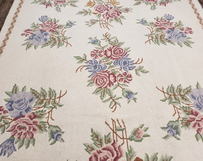 Portuguese needlepoint rugs  Aubusson flat wove rug Savanery rug Flemish carpet wool Aubusson rug European rugs,Needlepoint ivory needlepoin