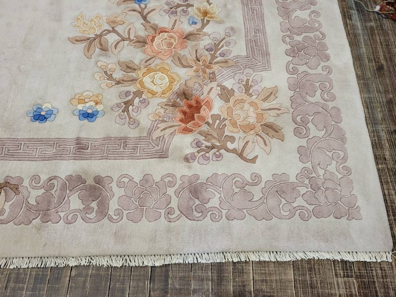 Chinese Art Deco Peking Rug 90 Line Wool Hand Knotted Excellent Quality ...