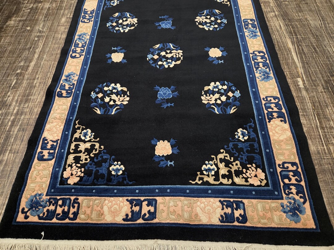 Chinese Art Deco Peking Rug 120 Line Wool Hand Knotted Rug Aubusson ...