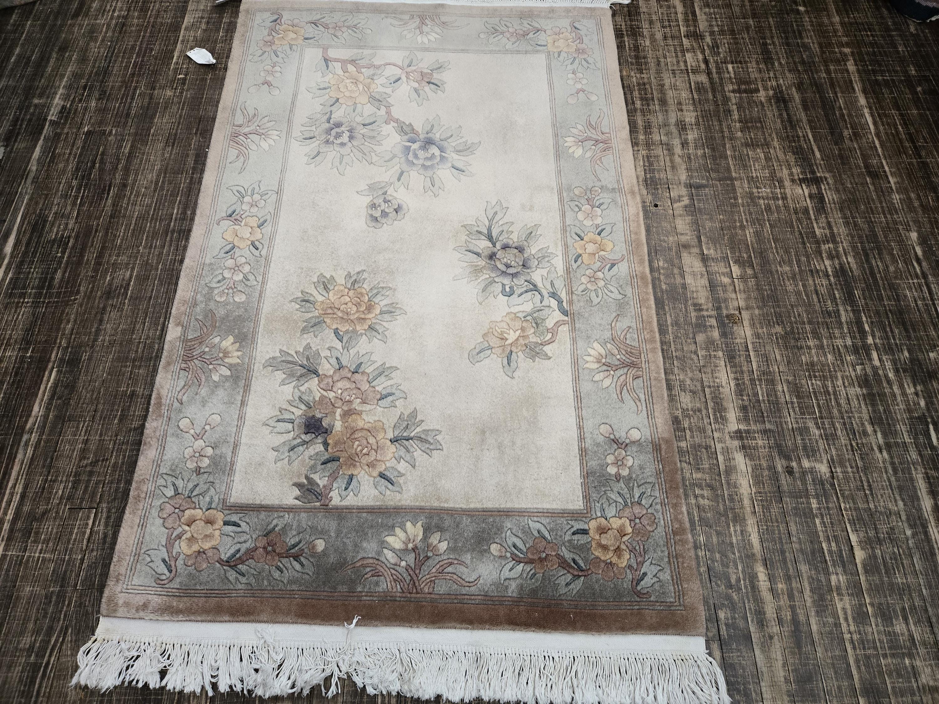 Chinese Art Deco Peking Rug 90 Line Wool Hand Knotted Rug Aubusson ...