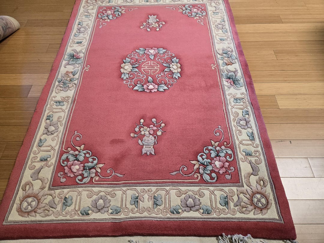 Chinese Art Deco Peking Rug 90 Line Wool Hand Knotted Rug Aubusson ...