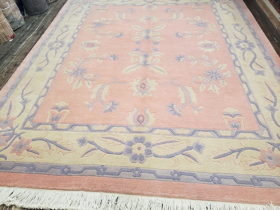 Tibetan Rug Chinese Art Deco Peking rug modern wool hand knotted excellent quality wool  rug size 8'x10'