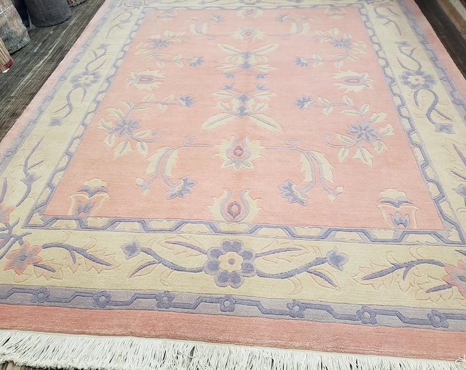Tibetan Rug Chinese Art Deco Peking rug modern wool hand knotted excellent quality wool  rug size 8'x10'
