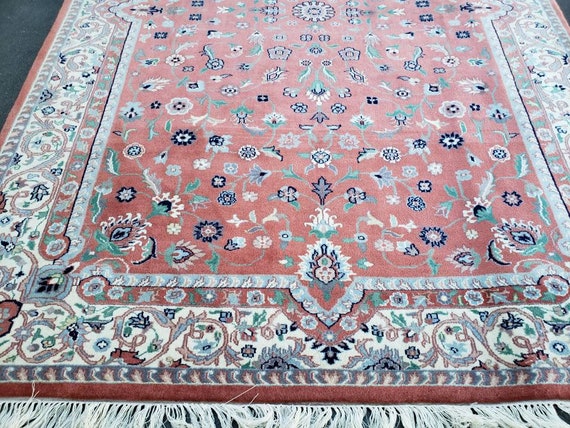Indian jaypour wool rug durable rug Turkish rug red rug blue rug