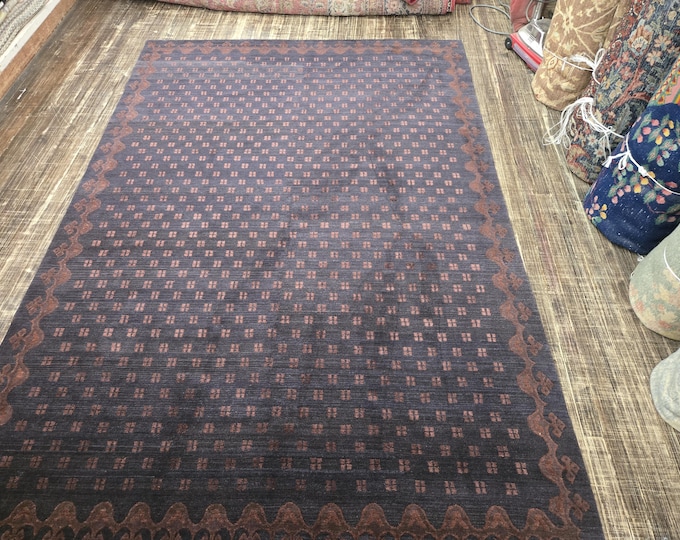 Chinese Art Deco Peking rug with long life symbol wool hand knotted Modern design excellent quality wool  rug size 6'x9' Tibetan rug