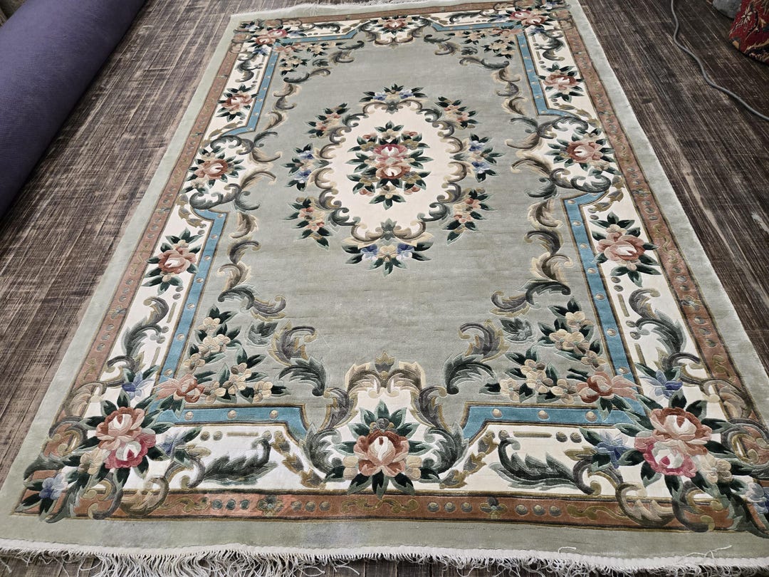 Chinese Art Deco Peking Rug 90 Line Silk Hand Knotted Rug Aubusson ...