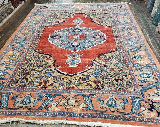 Authentic woven legend rug Turkish Azeri rug oushak rug Natural dyes rug Mahal rug