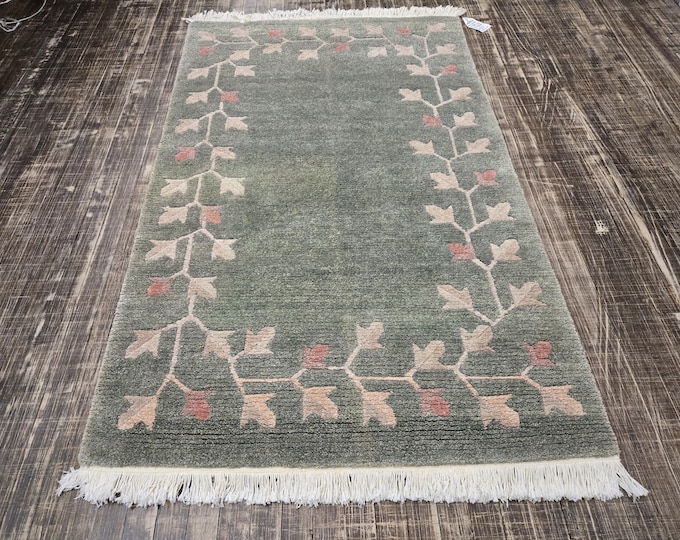 Chinese Art Deco Peking rug with long life symbol wool hand knotted excellent quality wool  rug size 3'6"×5'6" Tibetan rug