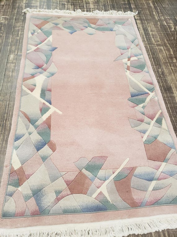 Chinese Art Deco Peking rug  120line wool hand knotted  rug wool Arts Crafts design and rug size 3'×5' oriental rug multi colors rug aubsson