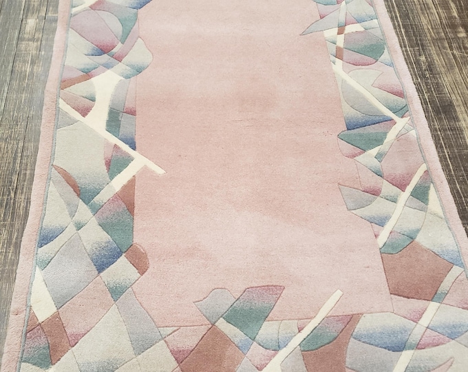 Chinese Art Deco Peking rug  120line wool hand knotted  rug wool Arts Crafts design and rug size 3'×5' oriental rug multi colors rug aubsson
