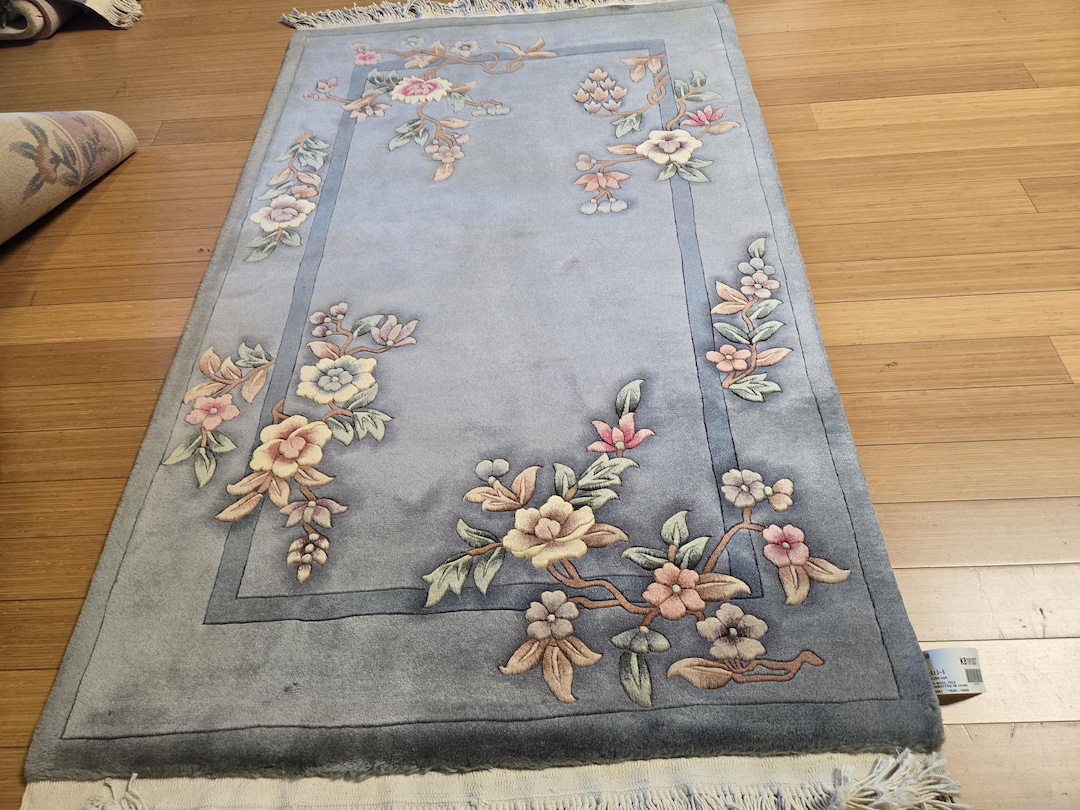 Chinese Art Deco Peking Rug 90 Line Wool Hand Knotted Rug Aubusson ...