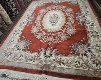 Chinese Art Deco Peking Rug 90 Line Wool Hand Knotted Rug Aubusson ...