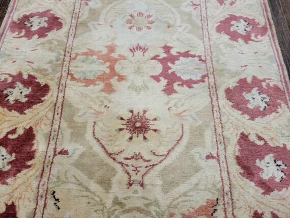 Egyptian wool oushak runner   over size runner peshawar long runner wide runner size 5'×13'8'