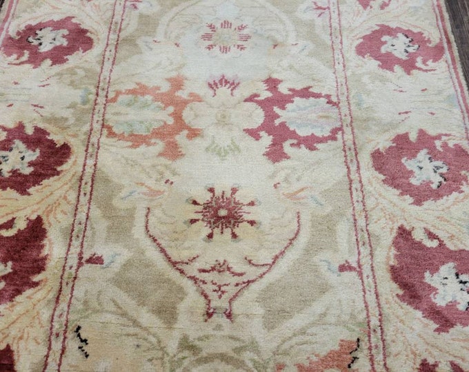 Egyptian wool oushak runner   over size runner peshawar long runner wide runner size 5'×13'8'