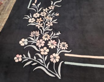Chinese Art Deco Wool Rug, Hand Knotted Oriental Rug (8'x11')