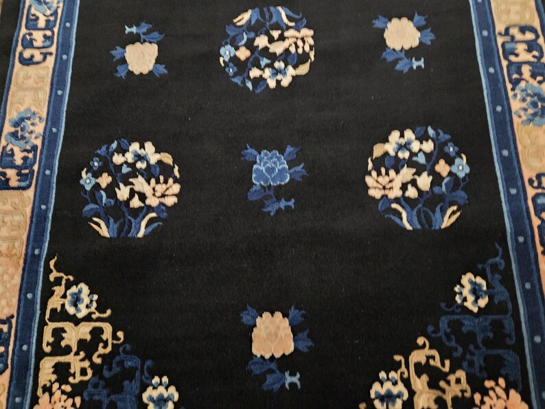 Chinese Art Deco Peking Rug 120 Line Wool Hand Knotted Rug Aubusson ...
