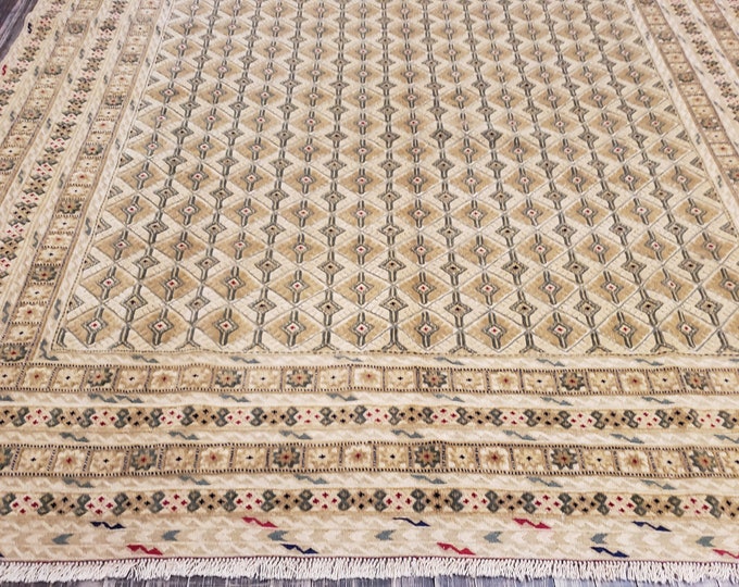 hand made soumak rug kilim flat woven kazak kilim 6'9"×9'
