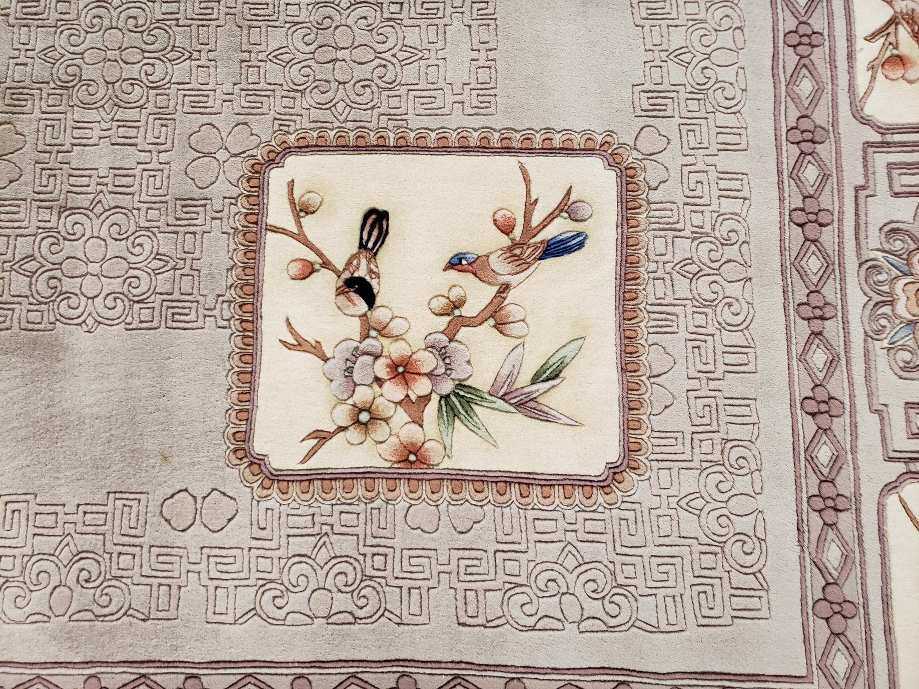 Chinese Art Deco Peking Rug 120 Line Wool Hand Knotted Rug Aubusson ...