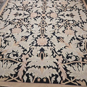 Aubusson rugs  french Aubusson flat wove rug Savanery rug Flemish carpet wool Aubusson rug European rugs,Needlepoint red  Aubusson 9&#39;×12&#39;