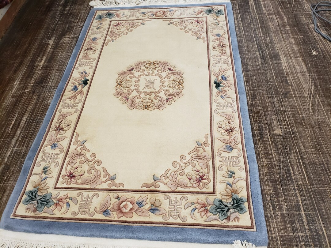 Chinese Art Deco Peking Rug 90 Line Wool Hand Knotted Excellent Quality ...