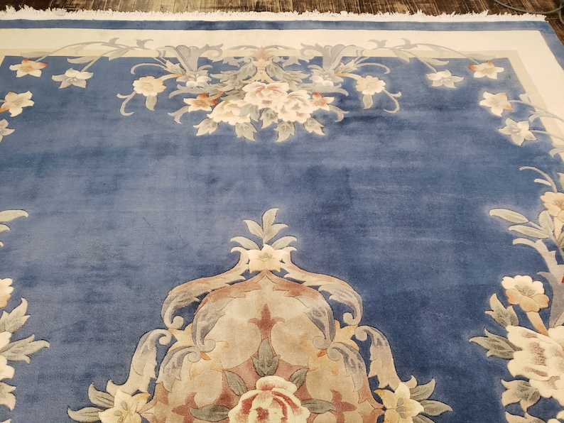 Chinese Art Deco Peking Rug 90 Line Wool Hand Knotted Excellent Quality ...