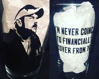 I’m never going to financially recover from this //Joe Exotic inspired pint glass