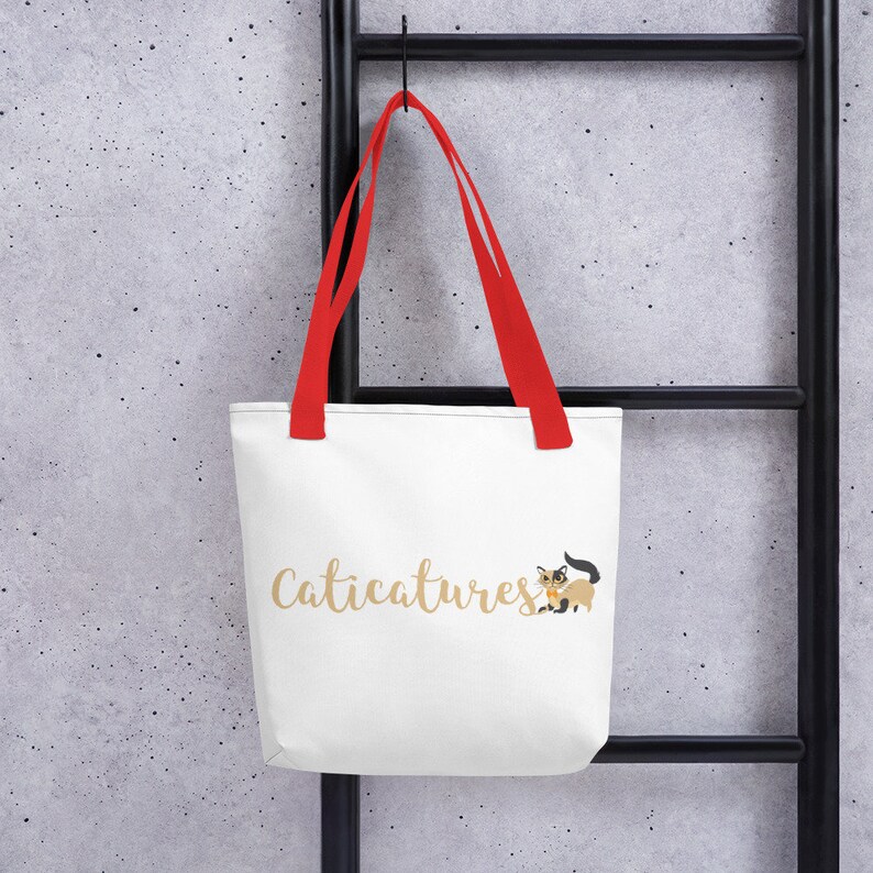 Colourful Unique Gift Lincat Tote bag Printed Bag