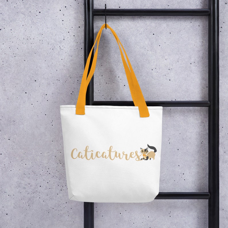 Unique Gift Chef Cat Tote bag Printed Bag Colourful