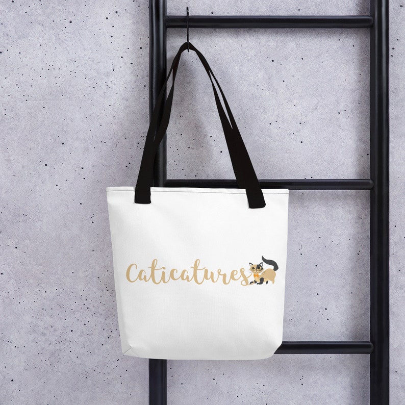 Unique Gift Chef Cat Tote bag Printed Bag Colourful