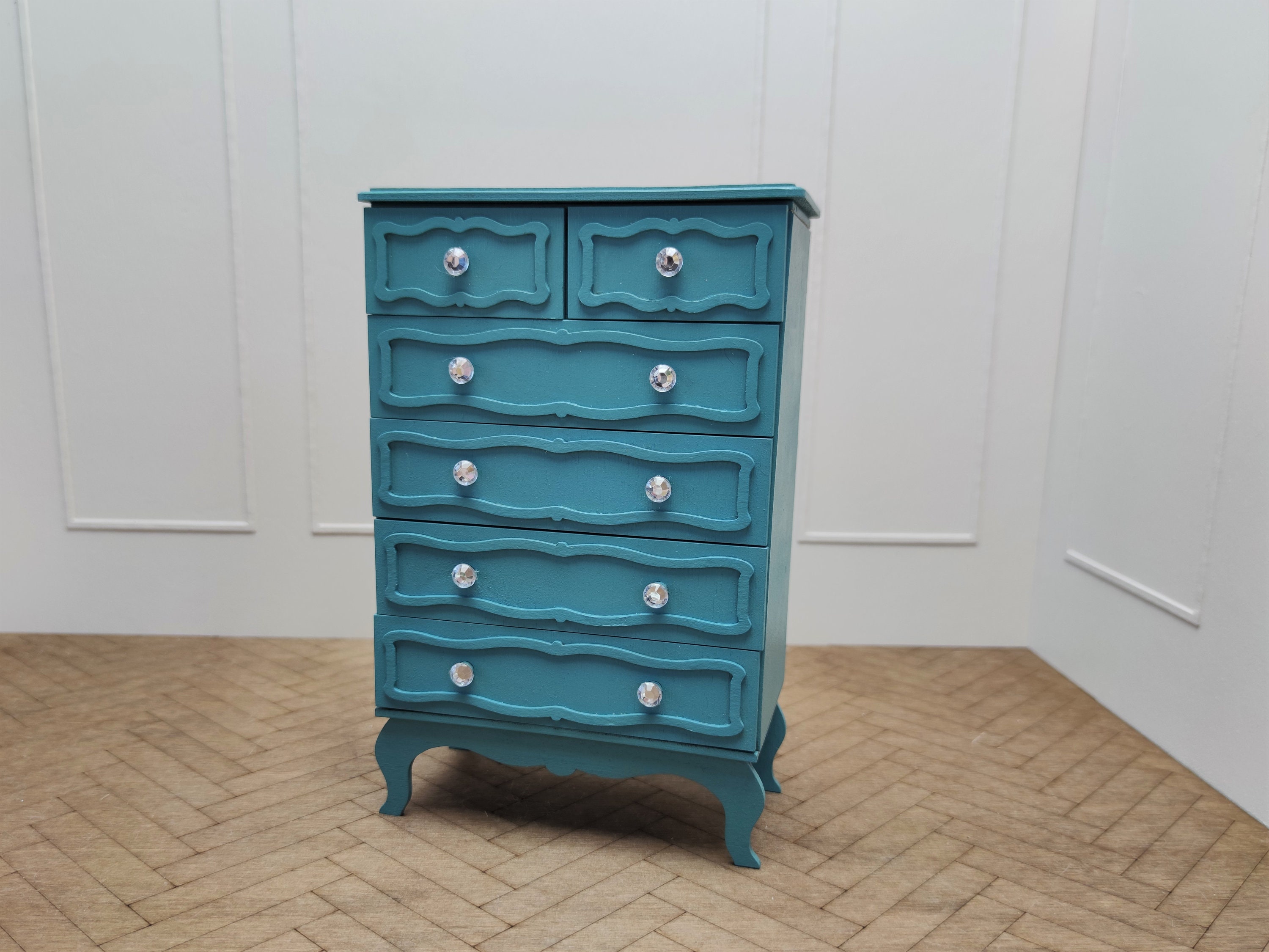 Doll chest of drawers 16 furniture for Barbie Blythe FR Etsy