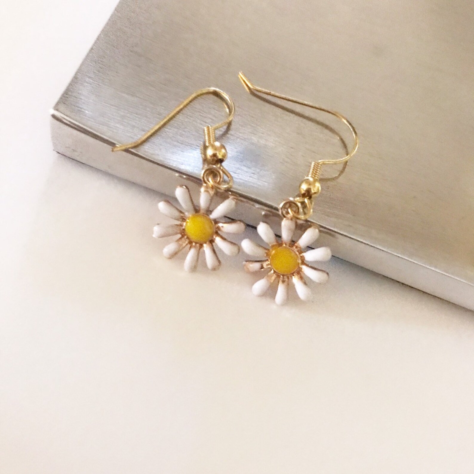Daisy Earrings Flower Jewelry for Young Girls Flower Etsy