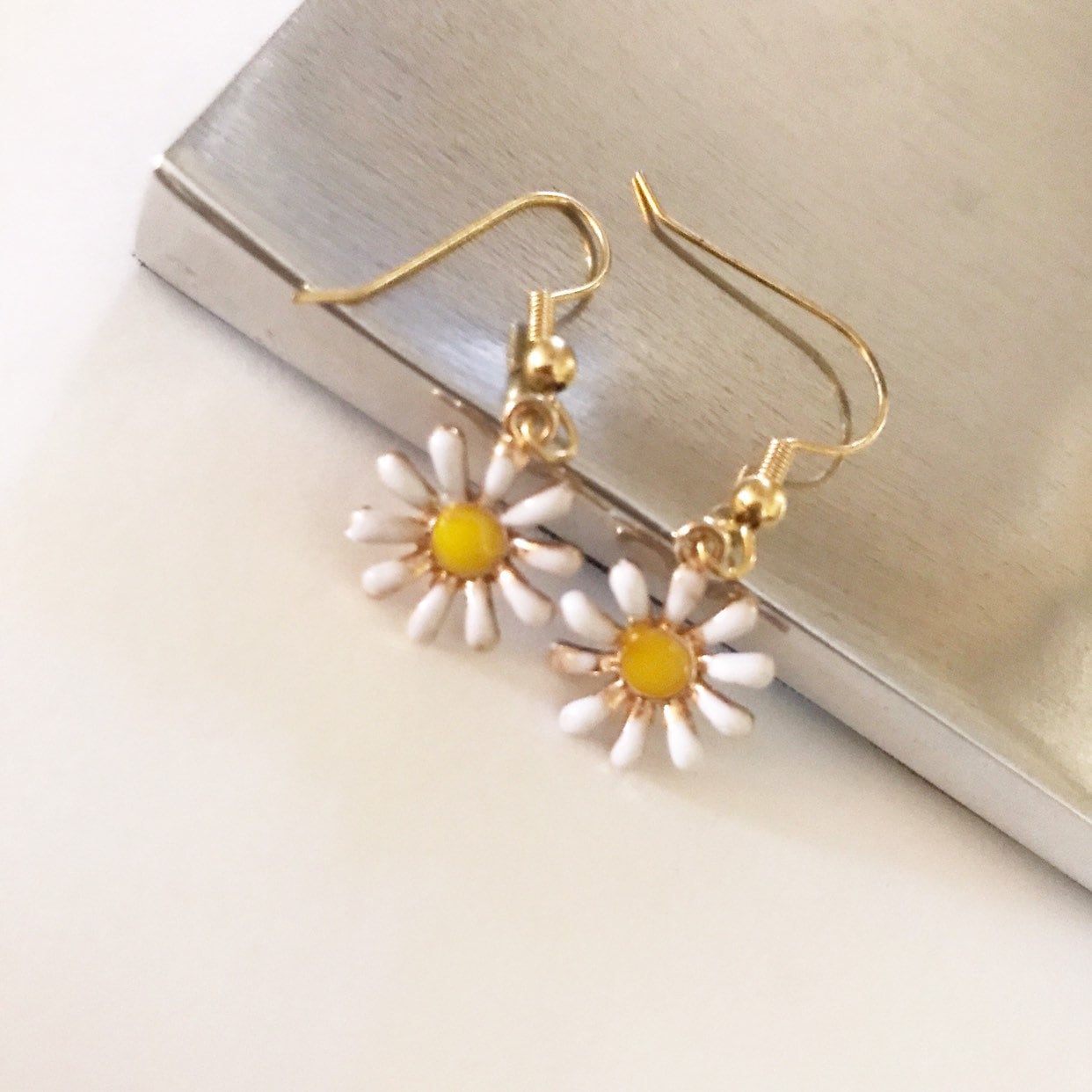 Daisy Earrings Flower Jewelry for Young Girls Flower Etsy