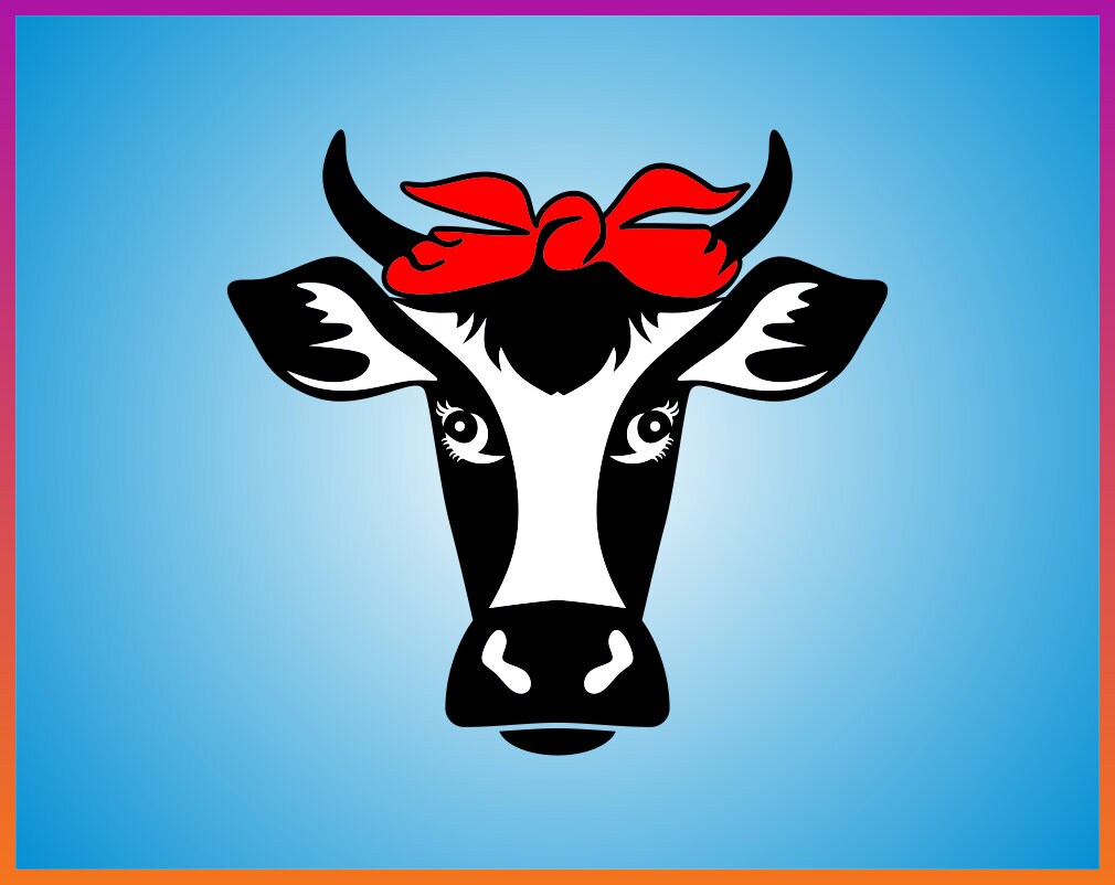 Download Heifer Cow SVG Cow Head svg cricut Cow Bandanna SVG file ...